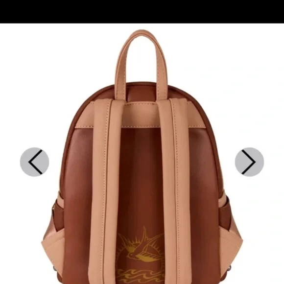 Loungefly Pirates of the Caribbean Backpack - Brown and Red - Picture 4 of 6